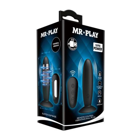 MR PLAY - Remote Control Vibrating Anal Plug - 8