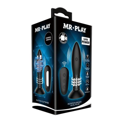 MR PLAY - Rotation Beads Anal Plug - 6