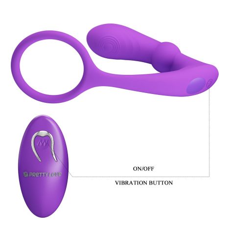 PRETTY LOVE - Warren Purple, Wireless remote control 12 pulse wave settings 12 vibration functions - 7