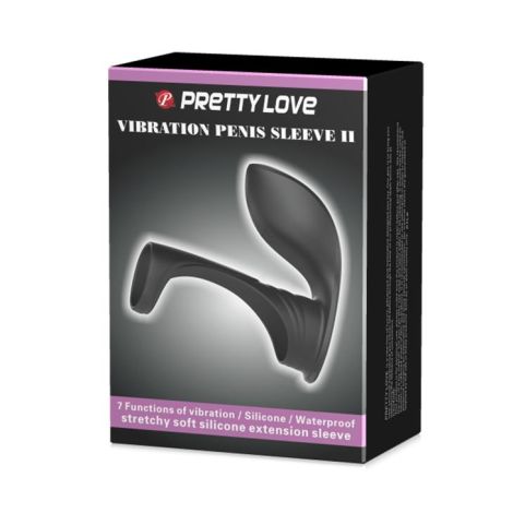 PRETTY LOVE -VIBRATION PENIS SLEEVE II, 7 vibration functions Memory function - 9