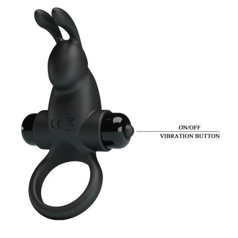 PRETTY LOVE - VIBRANT PENIS RING I Black - 6