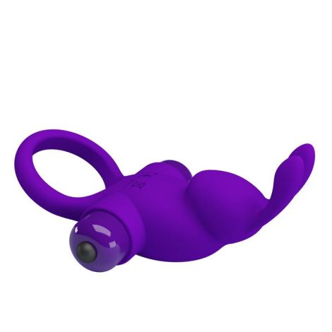 PRETTY LOVE - VIBRANT PENIS RING I Purple - 4