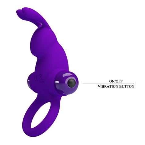 PRETTY LOVE - VIBRANT PENIS RING I Purple - 6