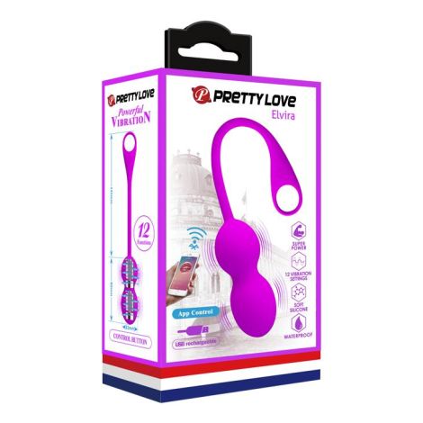 PRETTY LOVE - ELVIRA Purple- Kegel balls - 6