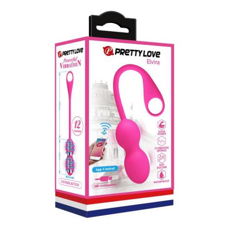 PRETTY LOVE - ELVIRA Pink- Kegel balls - 6