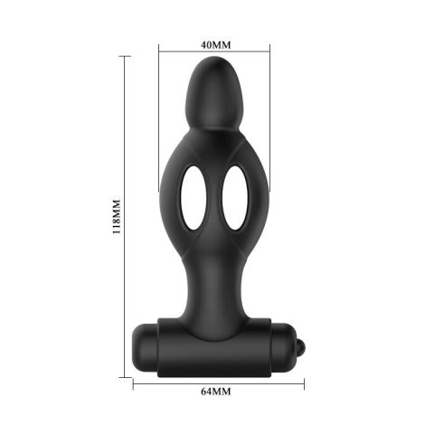 MR PLAY - SILICONE VIBRATING ANAL PLUG - 4