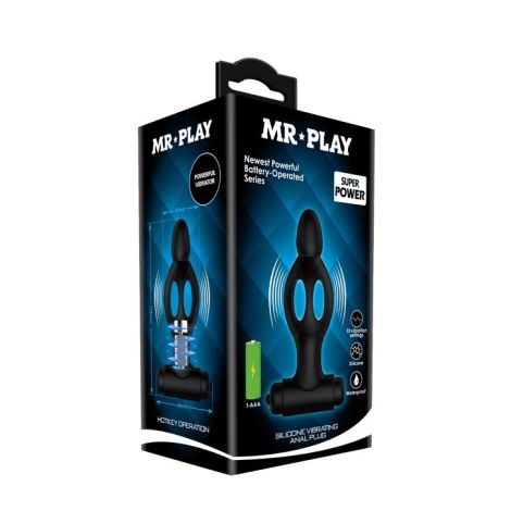 MR PLAY - SILICONE VIBRATING ANAL PLUG - 7