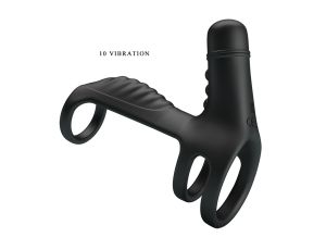 PRETTY LOVE- VIBRATINGPENIS SLING, 10 vibration functions - image 2