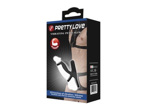 PRETTY LOVE- VIBRATINGPENIS SLING, 10 vibration functions - 4