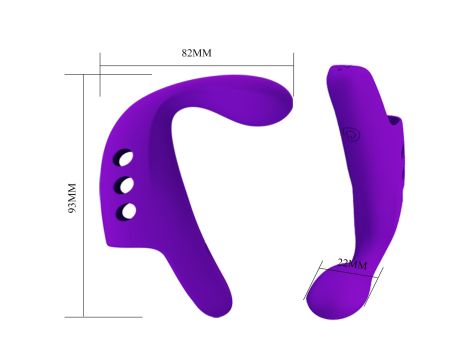 PRETTY LOVE - FINGERING VIBRATOR GORGON Purple,  10 vibration functions - 2