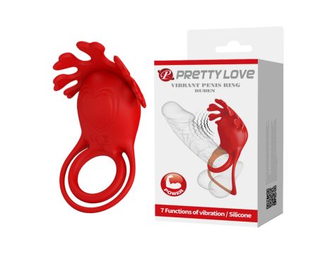 PRETTY LOVE - VIBRATION PENIS RING, Ruben, 7 vibration functions