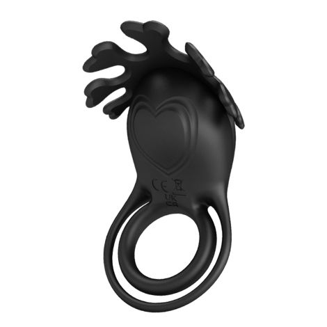 PRETTY LOVE - VIBRANT PENIS RING RUBEN Black, 7 vibration functions - 3