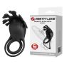 PRETTY LOVE - VIBRANT PENIS RING RUBEN Black, 7 vibration functions - 2