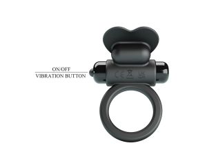 PRETTY LOVE - VIBRANT PENIS RING DEBONAIRE Black, 10 vibration functions - image 2