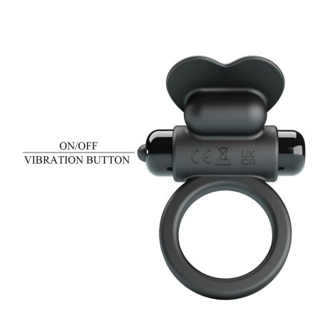 PRETTY LOVE - VIBRANT PENIS RING DEBONAIRE Black, 10 vibration functions - 3