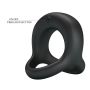 PRETTY LOVE - VIBRANT PENIS RING ELLIOTT Black, 10 vibration functions - 10