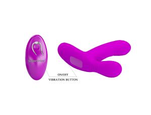 PRETTY LOVE - Geri Purple, 12 vibration functions 3 licking settings Wireless remote control - image 2