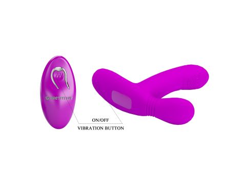 PRETTY LOVE - Geri Purple, 12 vibration functions 3 licking settings Wireless remote control - 2