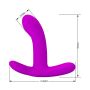 PRETTY LOVE - Geri Purple, 12 vibration functions 3 licking settings Wireless remote control - 4