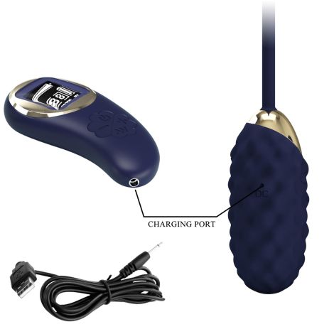 PRETTY LOVE - Vivian Blue, 10 vibration functions 9 speed levels Wireless remote control - 8