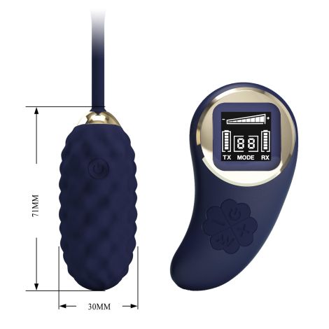 PRETTY LOVE - Vivian Blue, 10 vibration functions 9 speed levels Wireless remote control - 9