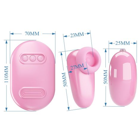 PRETTY LOVE - Magic Box Pink, 12 vibration functions 7 tapping functions - 8