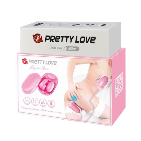 PRETTY LOVE - Magic Box Pink, 12 vibration functions 7 tapping functions - 10