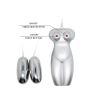 BAILE - Masturbator toy, TPR, double vibrating egg with voice, tighten,shrink 3AAA batteries - 4