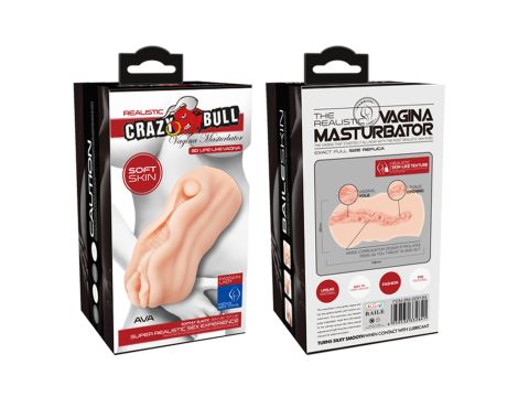 CRAZY BULL - AVA Realistic Vagina Masturbator, TPR