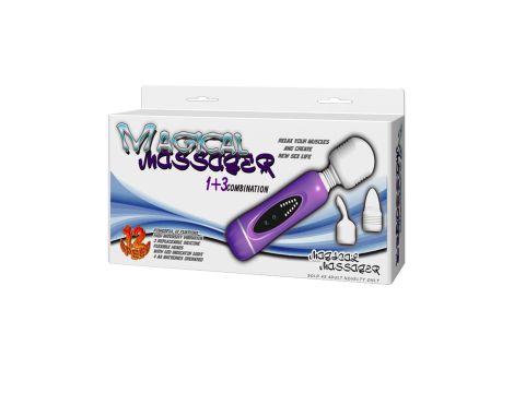 BAILE-  MAGICAL MASSAGER, 1+3 combination, 12 vibration functions - 4