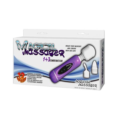 BAILE- MAGICAL MASSAGER,1+3 combination,  12 vibration functions - 9