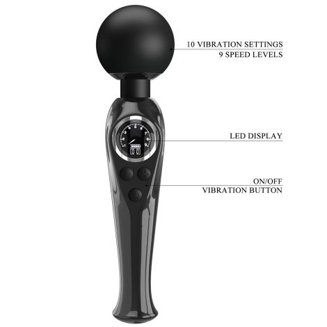 PRETTY LOVE - Skyler Black, 10 vibration functions 9 speed levels - 10