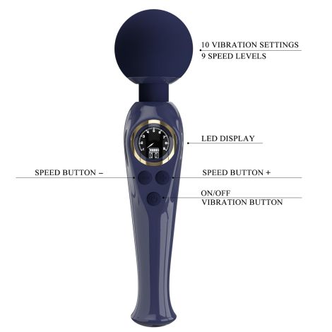 PRETTY LOVE - Skyler Blue, 10 vibration functions 9 speed levels - 9