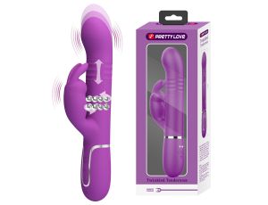 PRETTY LOVE - Coale Purple, 7 vibration functions 4 rotation functions 4 thrusting settings