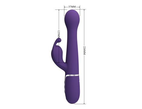 PRETTY LOVE - Dejon dark Purple, 7 vibration functions 4 thrusting settings 4 rotation functions - 8