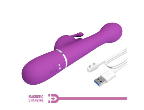 PRETTY LOVE - Dejon Purple, 7 vibration functions 4 thrusting settings 4 rotation functions - 3