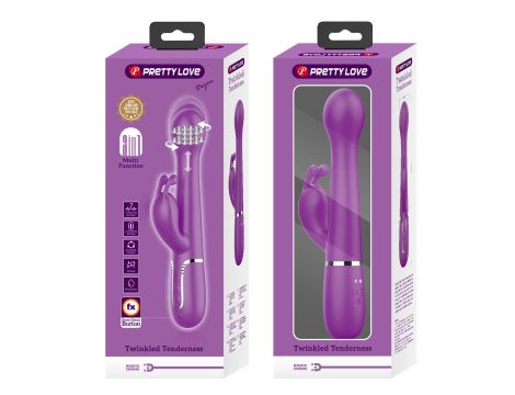 PRETTY LOVE - Dejon Purple, 7 vibration functions 4 thrusting settings 4 rotation functions - 4