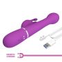 PRETTY LOVE - Dejon Purple, 7 vibration functions 4 thrusting settings 4 rotation functions - 4