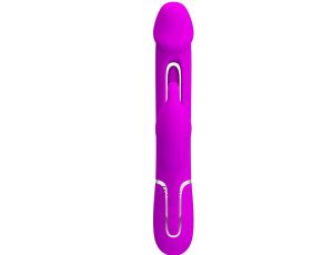 PRETTY LOVE - Kampas Rabbit 3 in 1, multifunction vibrator with tongue violet - image 2