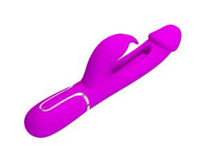 PRETTY LOVE - Kampas Rabbit 3 in 1, multifunction vibrator with tongue violet - image 2