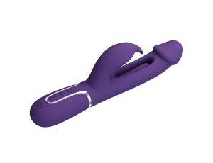 PRETTY LOVE - Kampas dark Purple, 7 vibration functions 4 licking settings - image 2