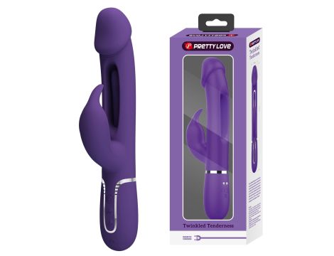 PRETTY LOVE - Kampas dark Purple, 7 vibration functions 4 licking settings