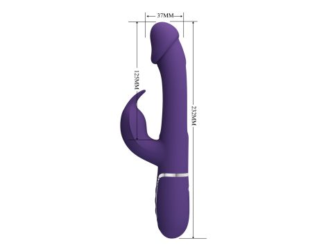 PRETTY LOVE - Kampas dark Purple, 7 vibration functions 4 licking settings - 4