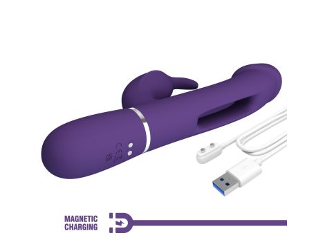 PRETTY LOVE - Kampas dark Purple, 7 vibration functions 4 licking settings - 5