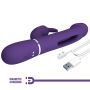 PRETTY LOVE - Kampas dark Purple, 7 vibration functions 4 licking settings - 6