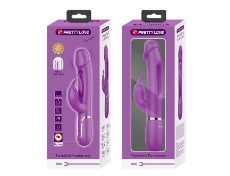 PRETTY LOVE - Kampas Purple, 7 vibration functions 4 licking settings - 3