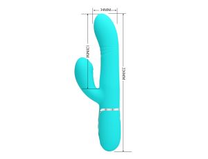 PRETTY LOVE - Mariana light blue, 7 vibration functions, 7 thrusting settings, 4 rolling functions, 4 nodding functions - image 2