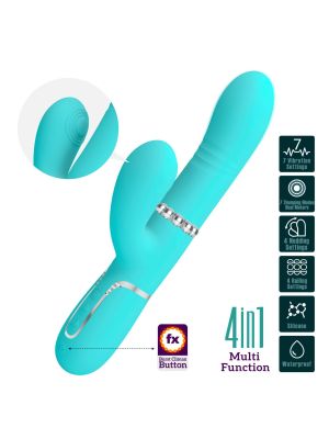 PRETTY LOVE - Mariana light blue, 7 vibration functions, 7 thrusting settings, 4 rolling functions, 4 nodding functions - image 2