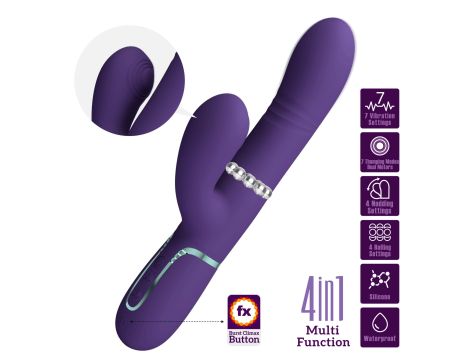 PRETTY LOVE - Mariana dark purple, 7 vibration functions, 7 thrusting settings, 4 rolling functions,4 nodding functions - 2