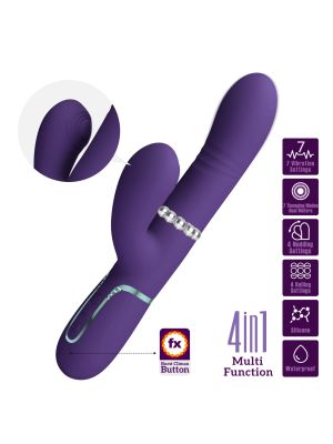 PRETTY LOVE - Mariana dark purple, 7 vibration functions, 7 thrusting settings, 4 rolling functions,4 nodding functions - image 2